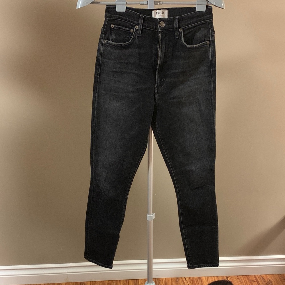 Agolde Pinch Waist Skinny Jeans black 26/27